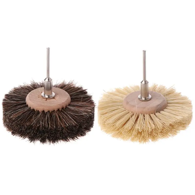 Horse Hair Brush Polish Grinding Buffing Wheel For Furniture Rotary Drill Tools Dropshipping