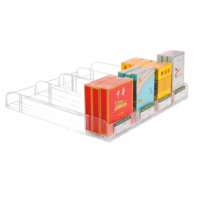 20pcs/lot Plastic Shelf Automatic Refill Pushing Pusher Supermarket Rack Cigarettes Products Unibody Single Side