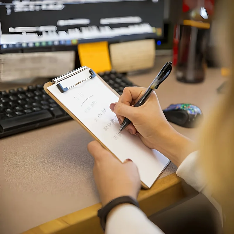 

12-Pack Fiberboard 6x9 Inch Mini Clipboards with Low Profile Metal Clip for Classroom, Office, and Back to School Supplies
