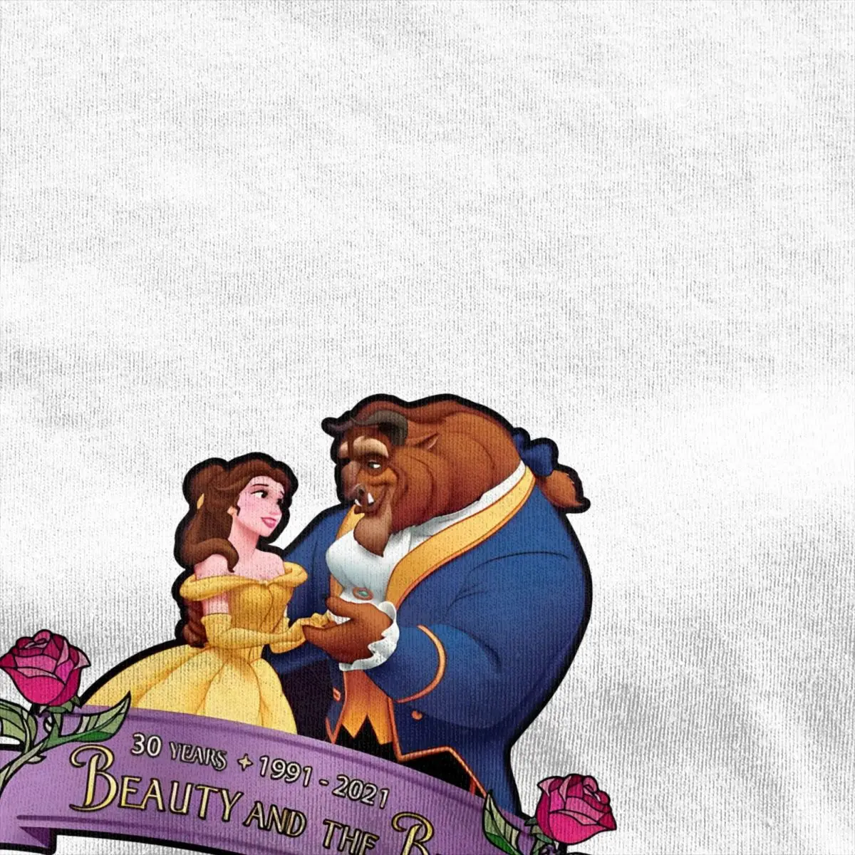 Men Beauty And The Beast Logo T-Shirts Cotton Tops Summer Funny Short-Sleeve T-Shirt O Neck Fashion Casual Tshirt