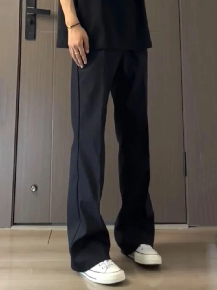 

Мужские летние тонкие брюки Bla Ice Silk: свободные, прямые, расклешенные, повседневные, длинные, с эффектом охлаждения