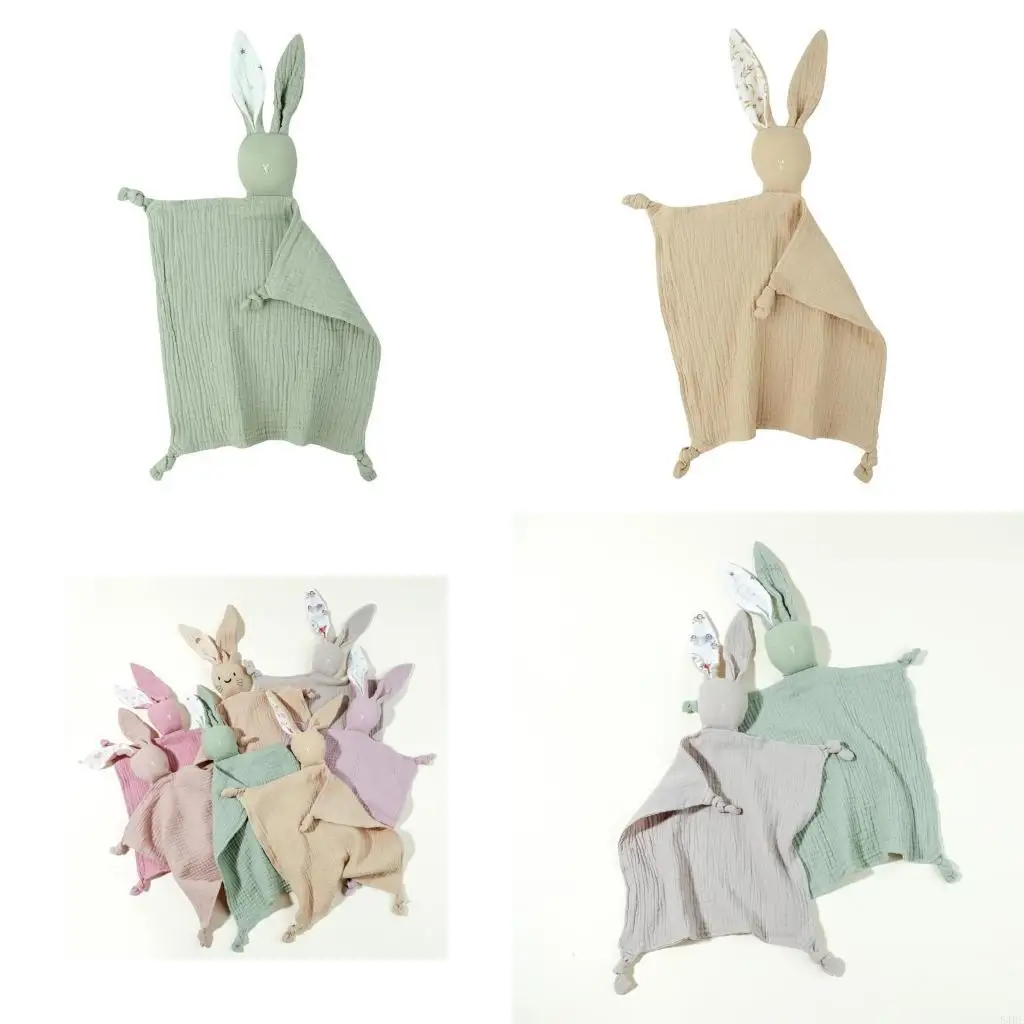 

54DF Baby Comfort Towel Soft & Safe Cotton Baby Blanket Breathable Cotton Baby Comforter Snuggle Blanket for Soothing