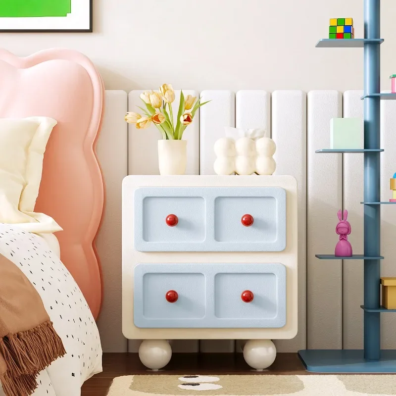 Cute Decor Bedside Table Bedroom Storage Filing Cabinets Corner Trendy Nightstand Cheap Space Saving Furniture