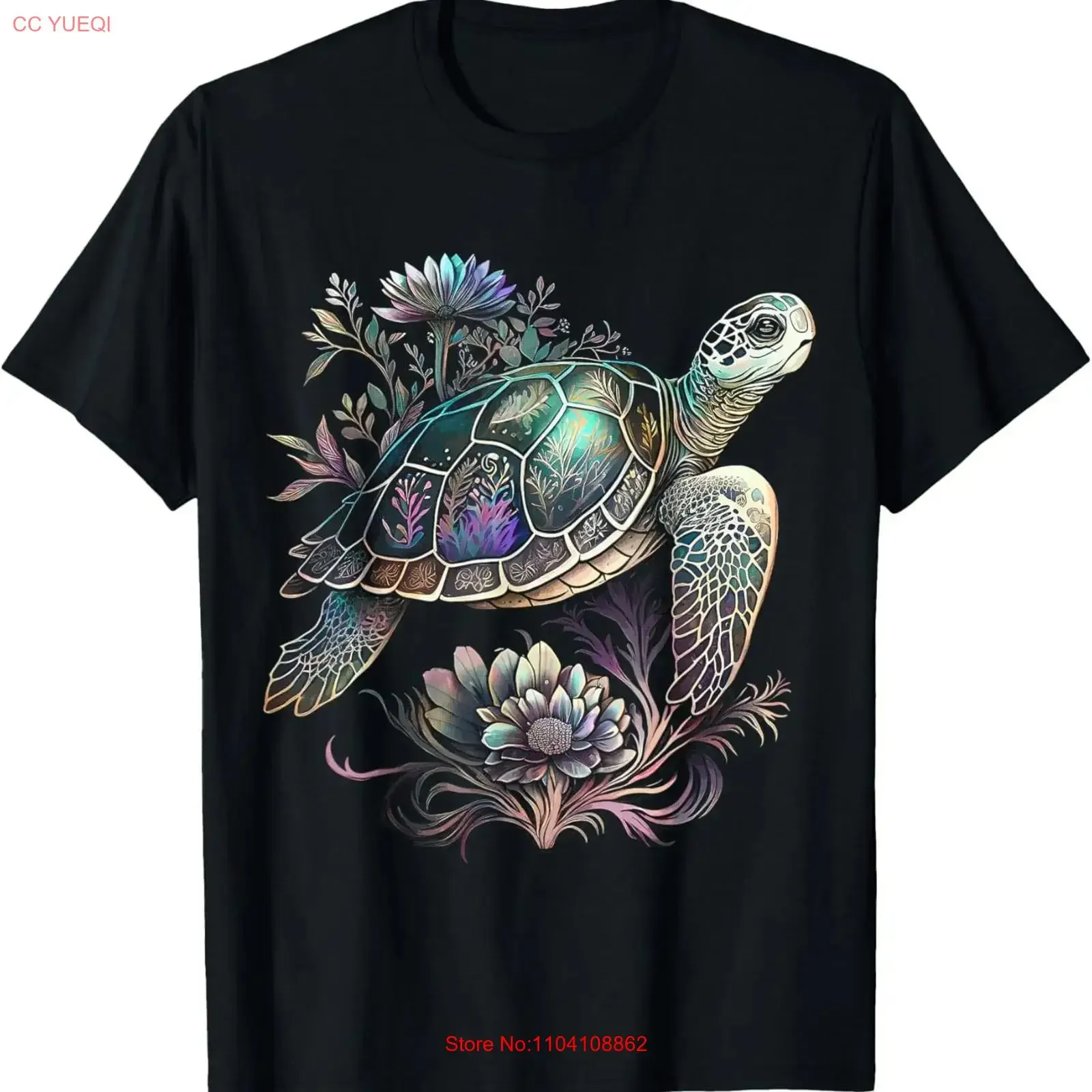 Sea Turtle Beach Lover Ocean Animal Novelty Womens T Shirt for Dad vintage Washed graphic fashion Breathable Stylish Versatile