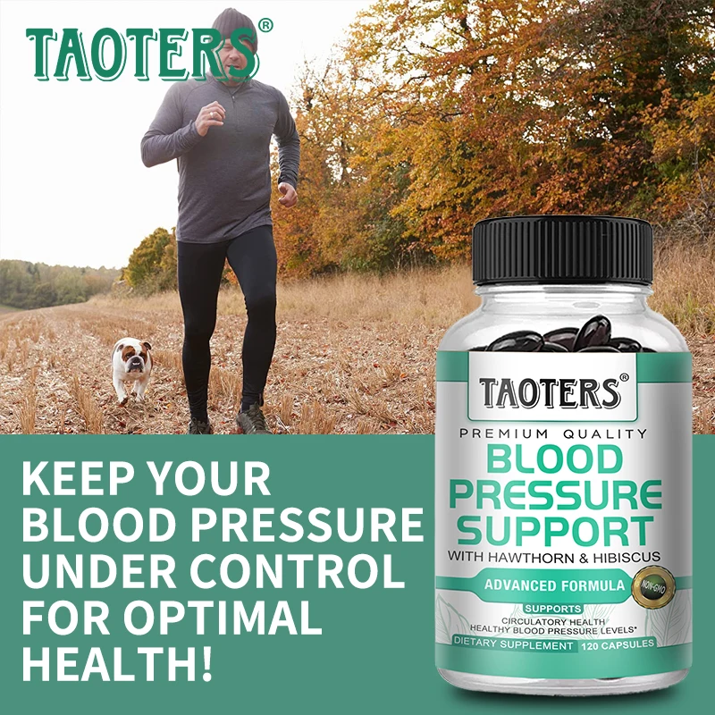 مكمل ضغط الدم مع الزعرور والثوم والفيتامين ب12 - يدعم صحة القلب والدورة الدموية وضغط الدم