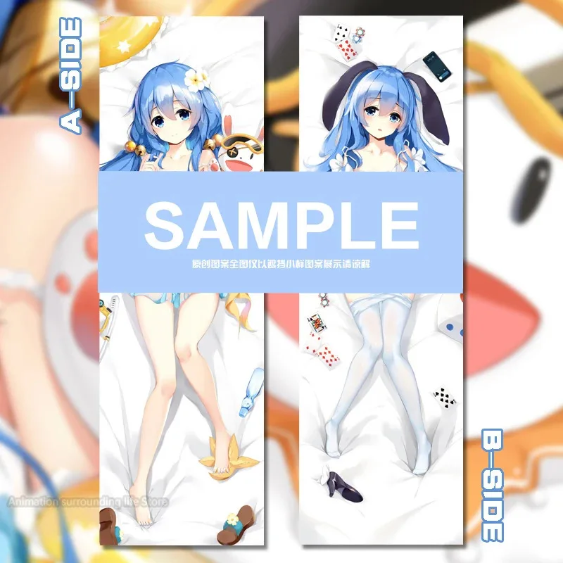 Date a live Yoshino Cosplay Dakimakura Peachskin 2WAY Body Pillowcase Double-sided Print Fullbody Pillow Cover Cute Otaku Gift