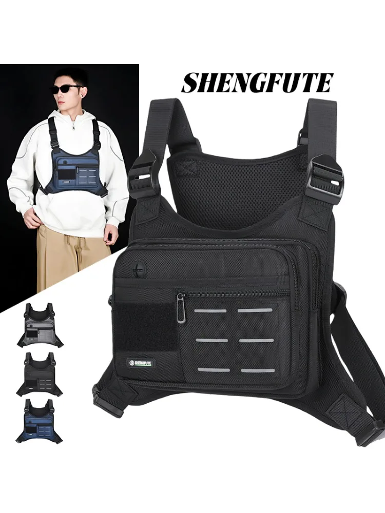 AliExpress NONE Tactical Chest Rig Bag Men Waterproof Crossbody Harness Vest Molle Pouch Outdoor Hiking Cycling Running EDC Gear Storage Pack