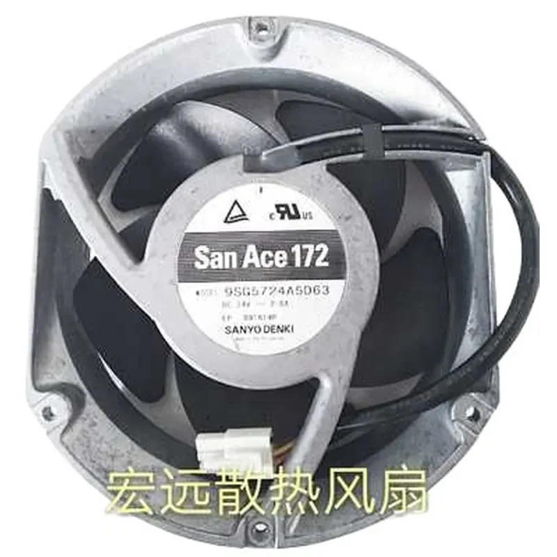 Original Genuine Sanyo 9SG5724A5D63 24V 2.6A High-End Equipment Cooling Fan for Sanyo