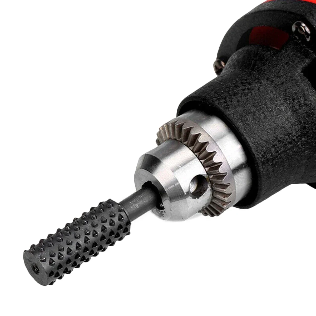 Woodworking Hand Tool 5pcs 1/4" Rotary Rasp File Woodworking Drill Bit Set Shank Rotary Craft Files Rasp Burrs Grinding Power