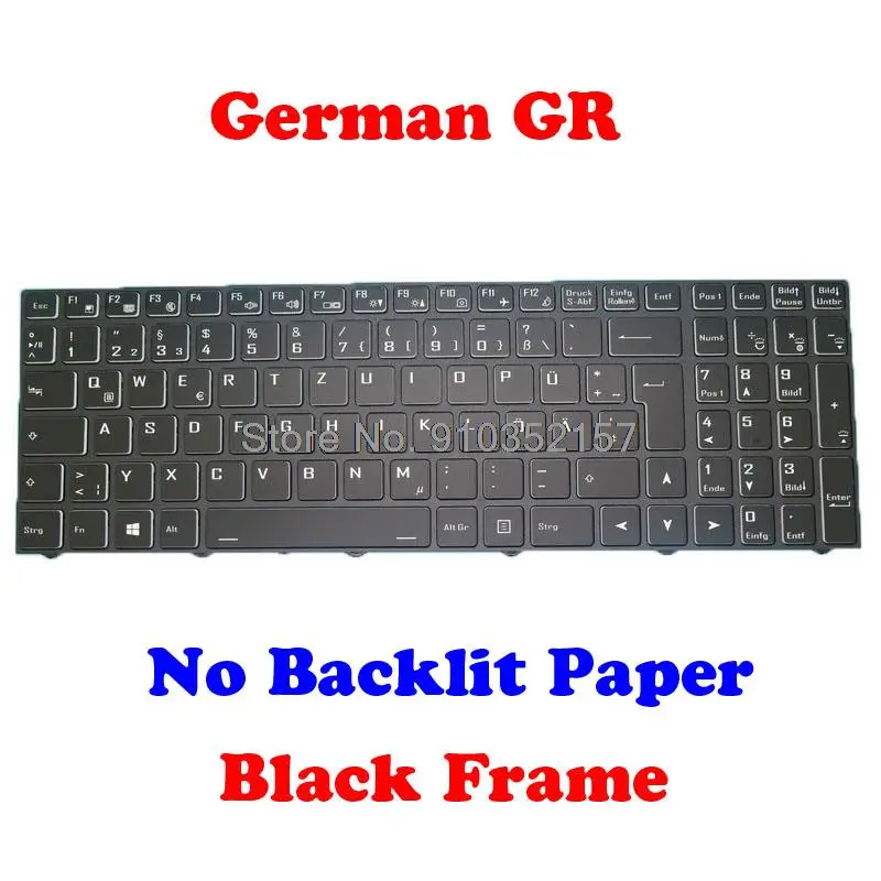 GR FR IT ARFR TR Keyboard For CLEVO CVM18H96F094304 6-80-NJ500-06A-1 French CVM18H86I0-4302 6-80-NJ500-100-1 Italy No Backlit