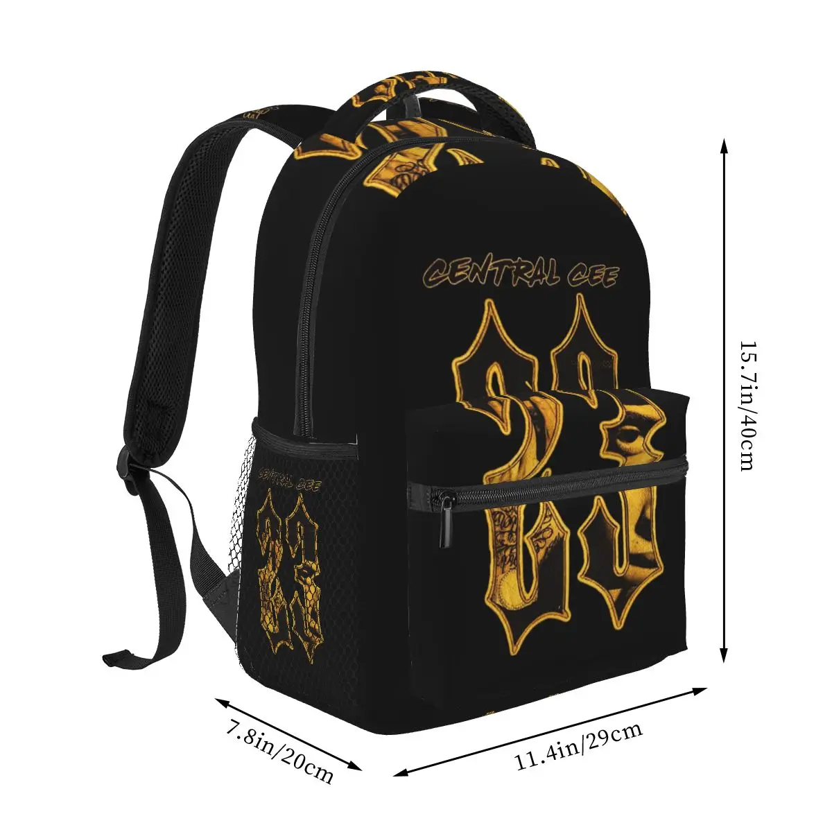 Rapper Central Cee Student Backpack School Bag Hiking Travel Daypack for Boys Girls Fashion Bookbag Shoulder Bags