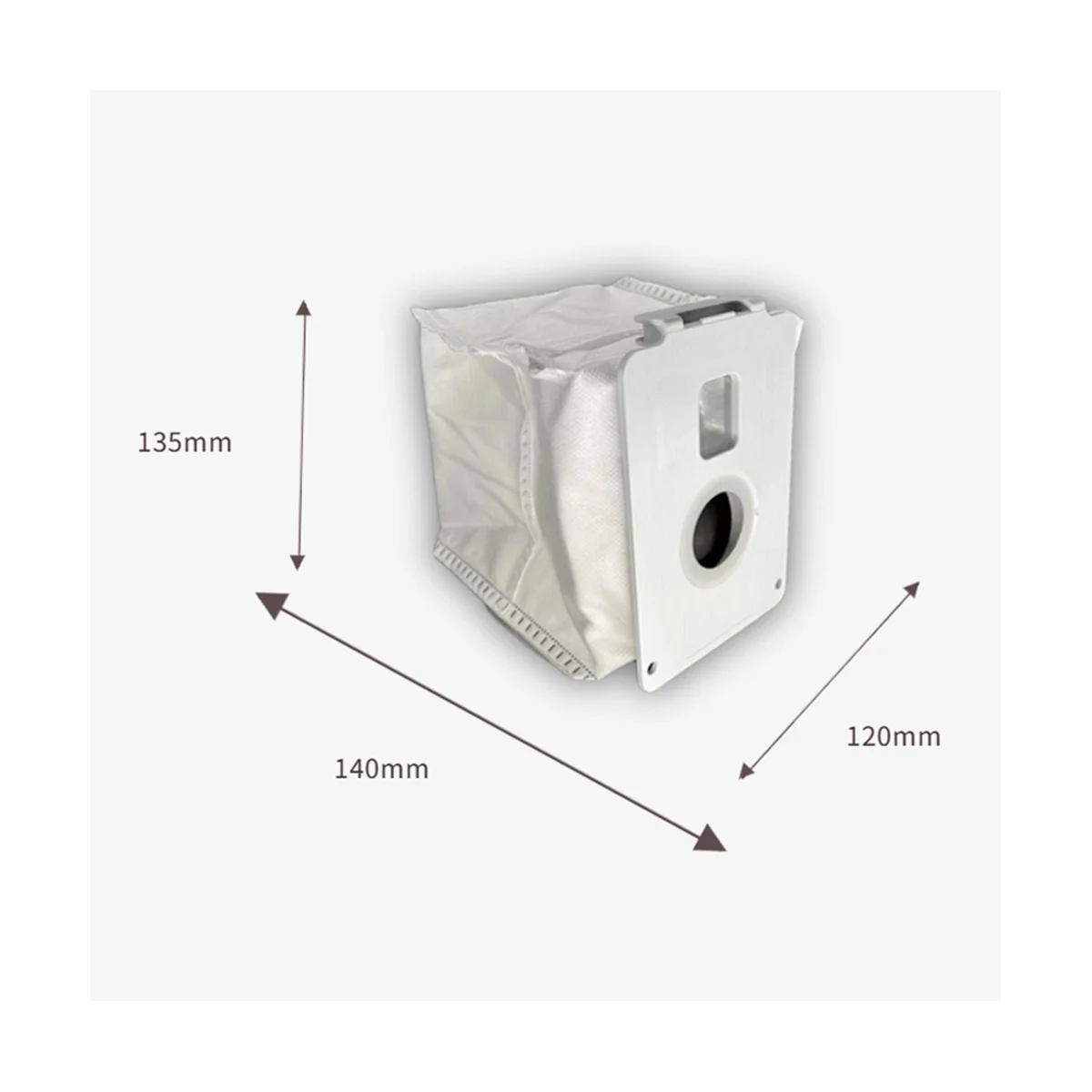 6ชิ้นสำหรับ LG A939KBGS/A937KGMS ชิ้นส่วนอะไหล่ถุงหูรูดหุ่นยนต์ดูดฝุ่นทำความสะอาดถุงสกปรกอุปกรณ์เปลี่ยน