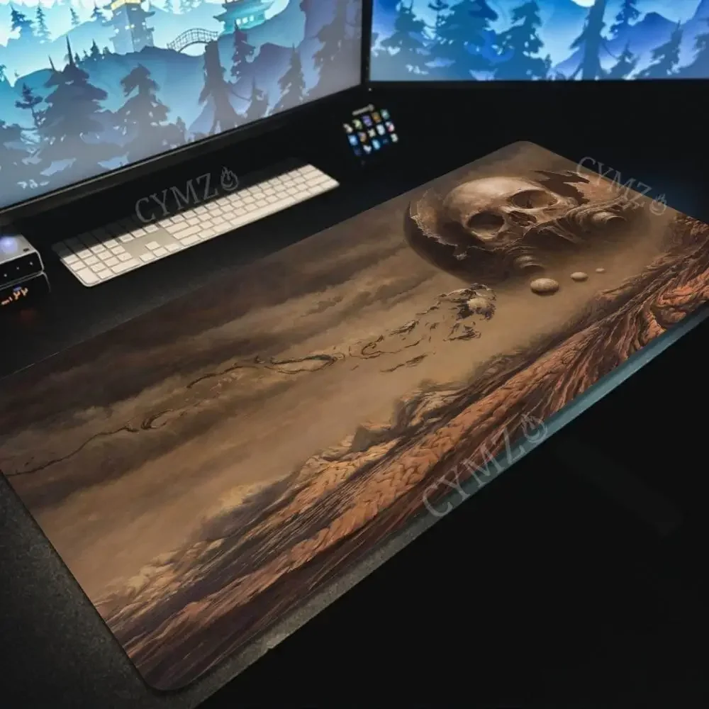 

Fantasy-style desert skull Mouse Pad Desk Mat gaming mats rubber anti-slip Durable Waterproof pc accessories keypad mouse pads