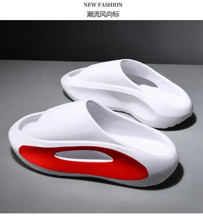 Hochwertige, trendige Outdoor-Pantoffeln mit EVA-Sohle, bemalt, weichsohlig, für Strand und Zuhause – Detail 7