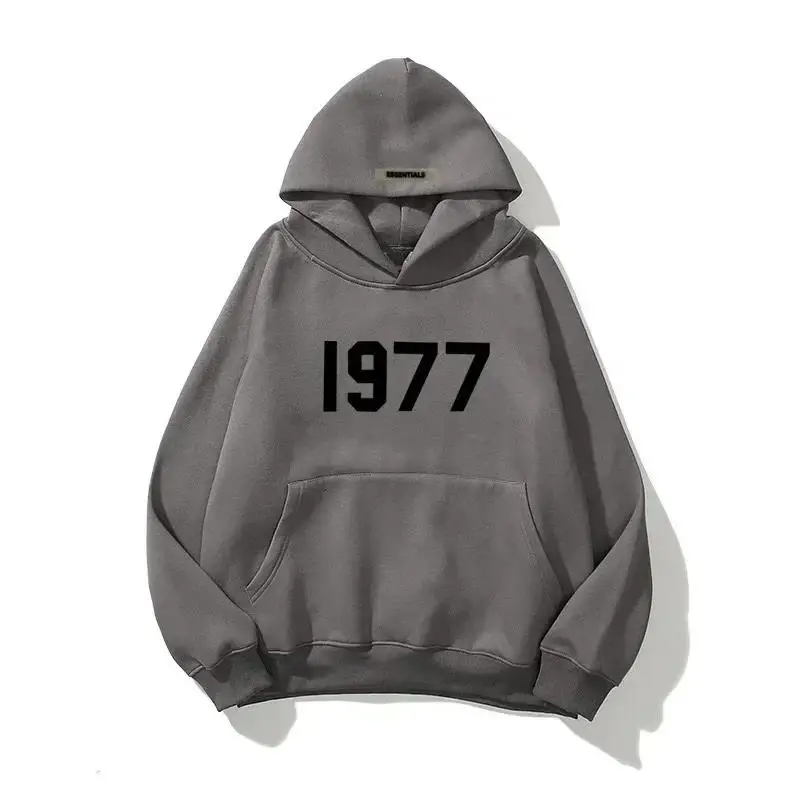 Casual Hoodies Voor Heren En Dames Modieuze Straatjongens Gouden Medaille Luxe Prints Losse Modetrend 1977 Trendy Hoodie