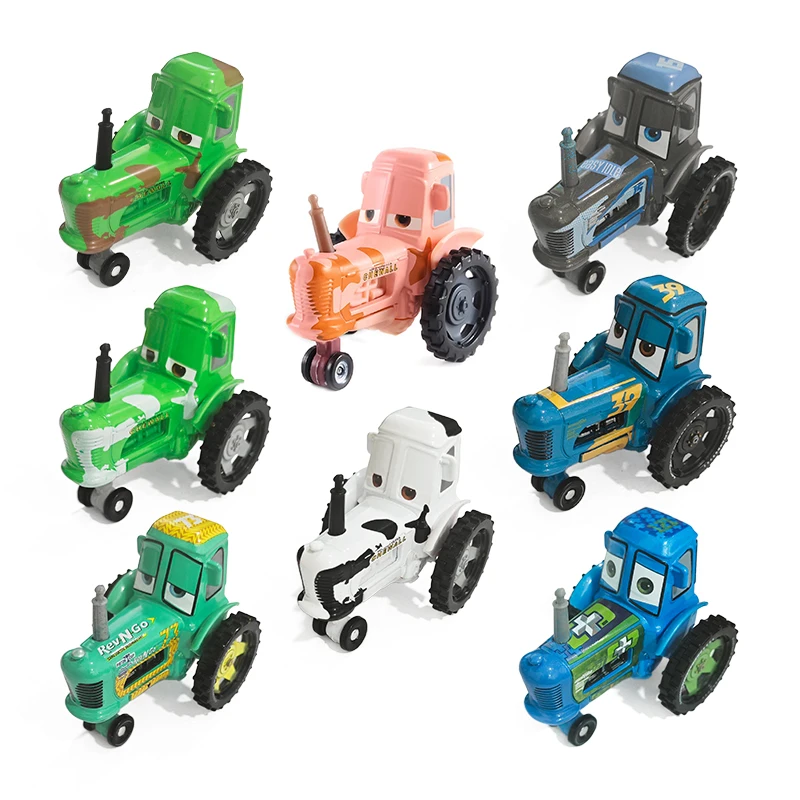 Disney Pixar Cars Chewall Calf Tractor 1/55 Ratio Modeling Metal Children Toy Car Alloy Racing Model Collectibles Birthday Gifts