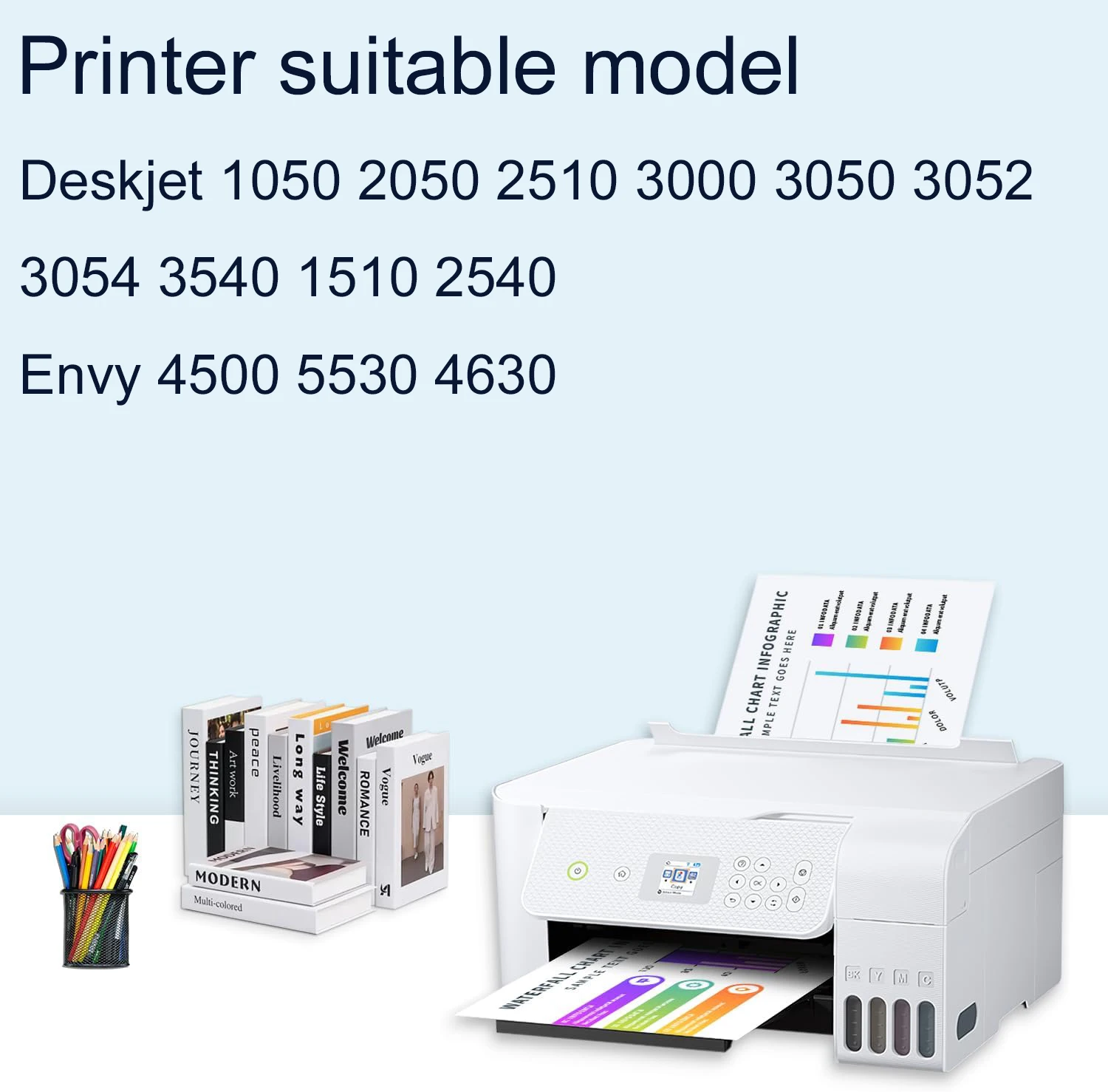 Vilaxh ل hp 301 ل hp 301 xl خرطوشة حبر Deskjet 1050 2050 2510 3000 3050 3052 3054 3540 1510 2540 Envy 4500 5530 4630