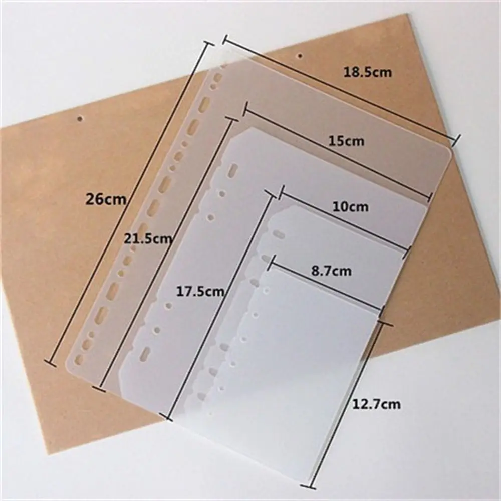 Agenda Inner Paper Transparent A5 horizon A7 B5 A4 Binder, EvaluSync der Notebook Sync der, Licence Separator, Adt-lePG Sync der