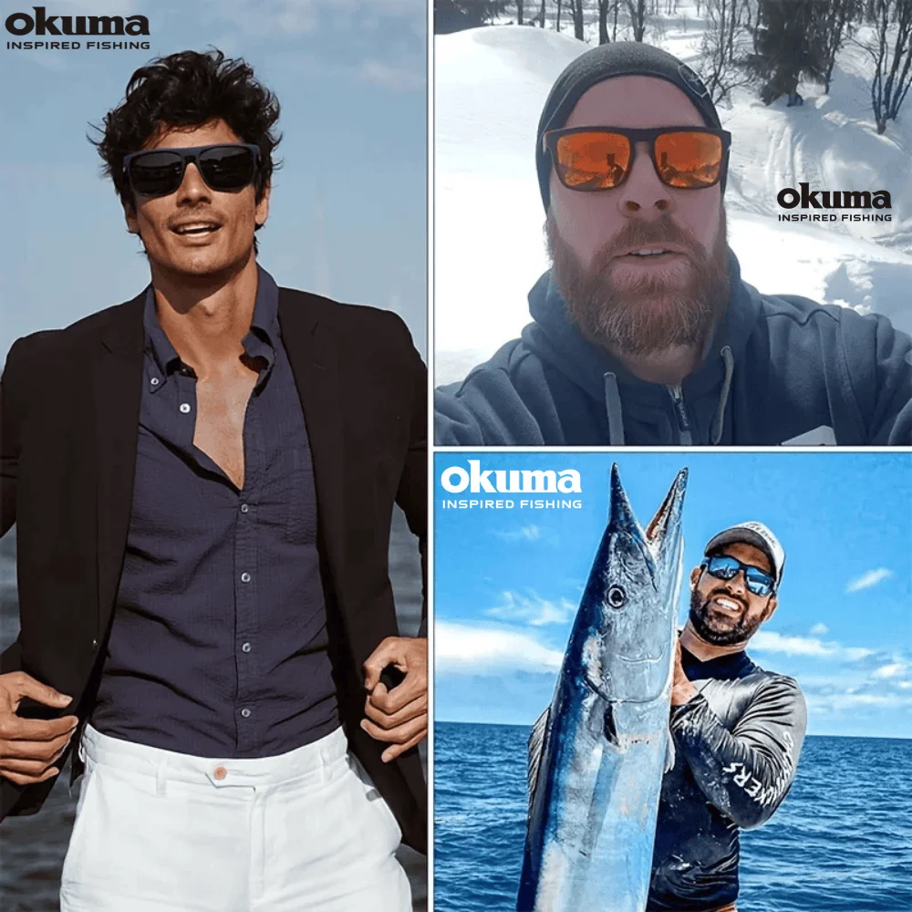 Okuma Angelbrillen, polarisierte Okuma-Sonnenbrillen für Männer und Frauen, zum Fahren und Angeln, UV400-Brillen, erhältlich in 6 Farben – Detail 1