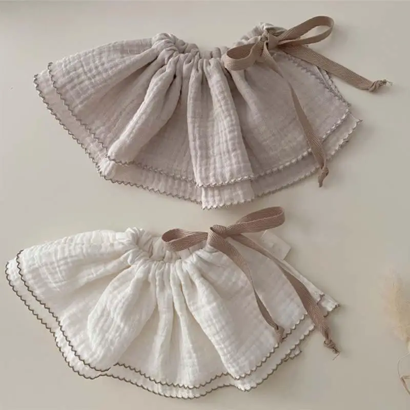 

Infant Drooling Bib Lace Flower Burp Cloths for 0-12M Breathable Saliva Towel