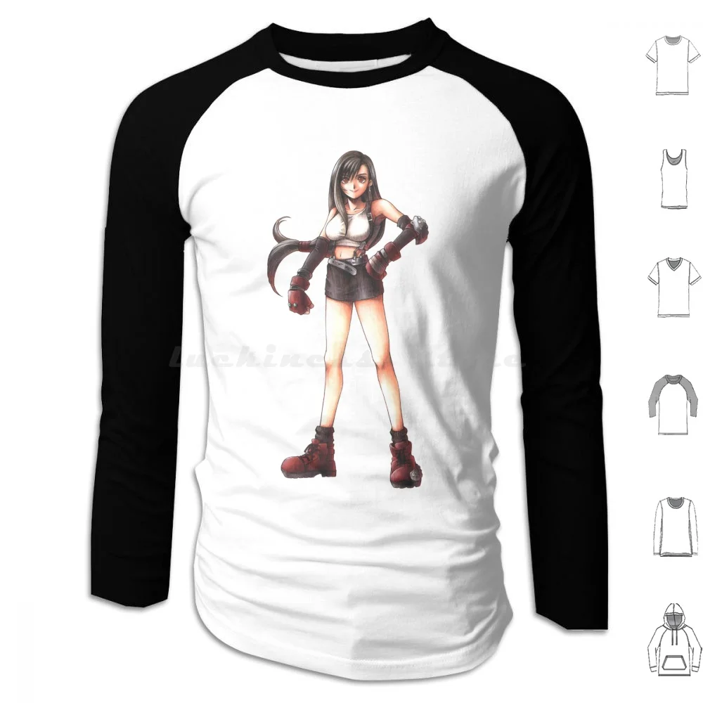 Final Fantasy Vii-Tifa Hoodie cotton Long Sleeve Tifa Lockhart Tifa Lockhart Cloud Strife Cloud Strife Kuraudo Sutoraifu