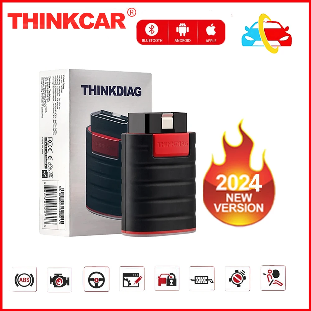 2024 Thinkcar Thinkdiag New Version OBD2 Scanner PK Thinkdiag Mini DBSCAR5 GOLO1 Code Reader Update Free 1 Year Android Ios