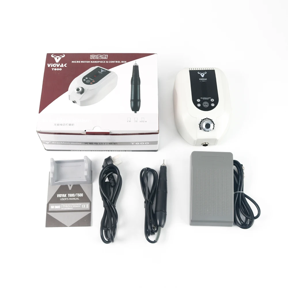 

50000RPM Dental Lab Brushless Polishing Motor Electric Drill Set Micromotor Handpiece Polishing Graving Grinding Micro