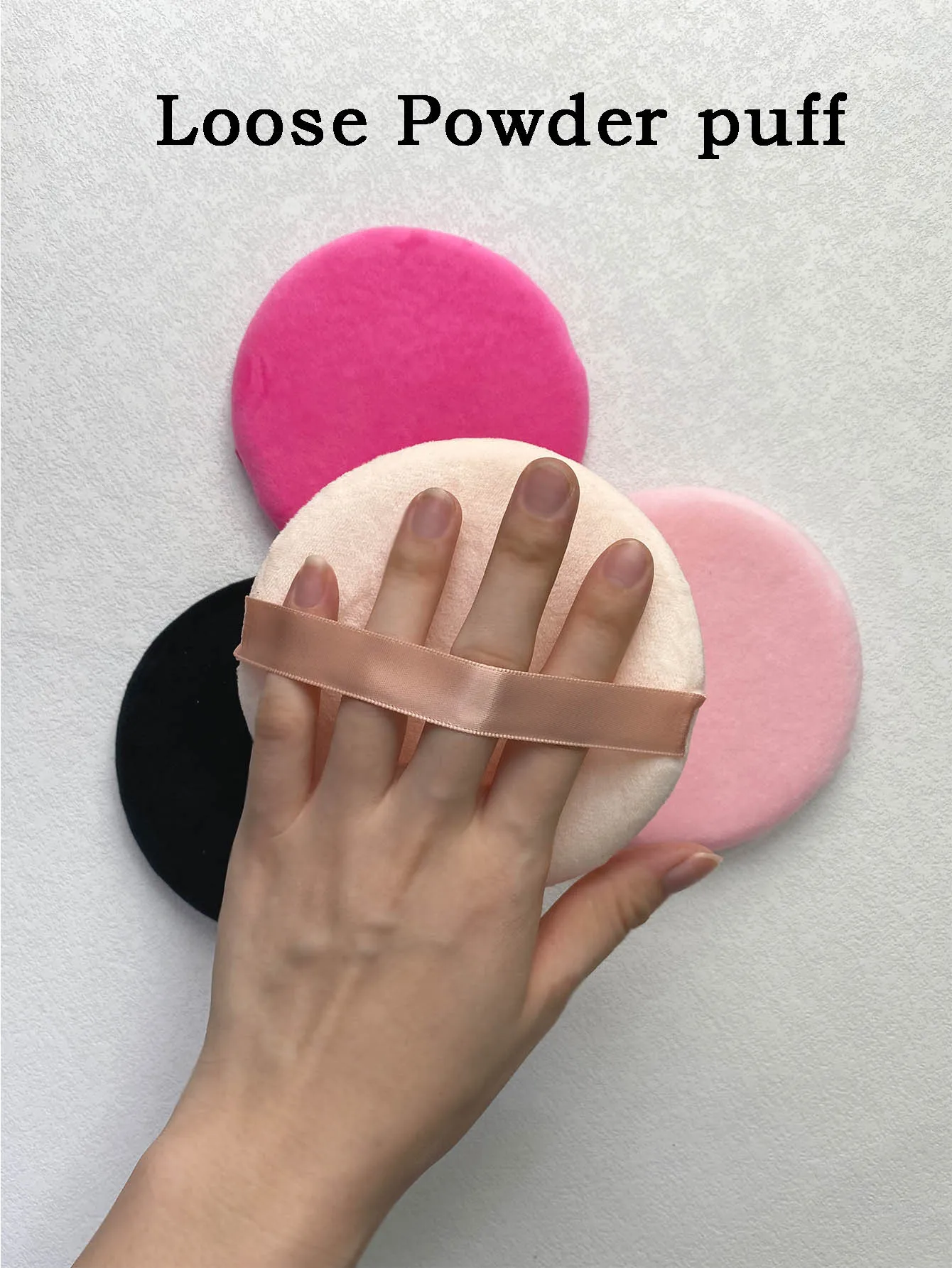 4pcs Add a large makeup sponge powder puff for soft face