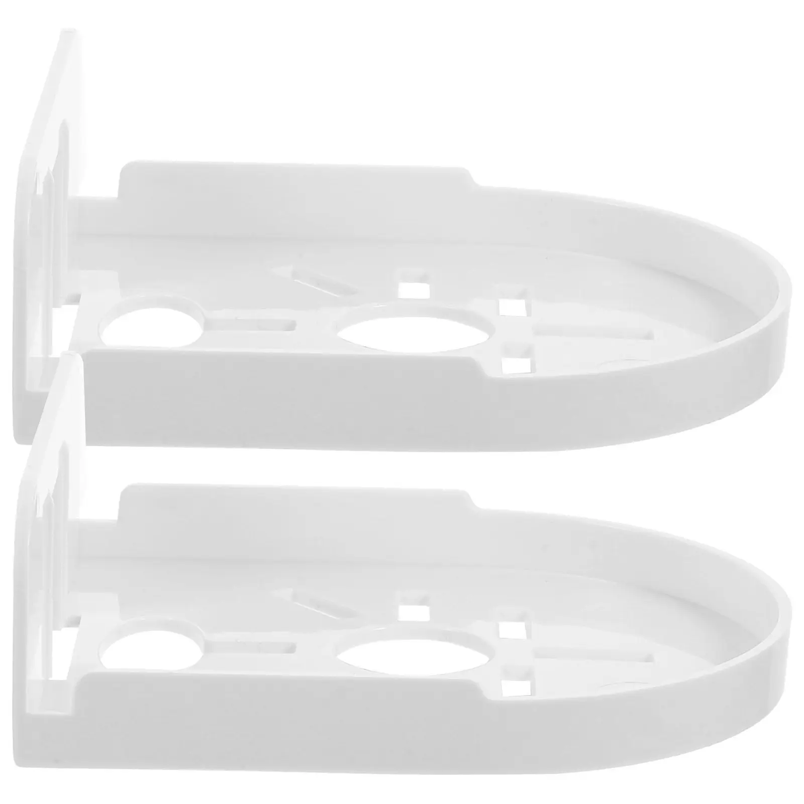 2Pcs Elegant Small Floating Shelf Wall Mount Adhesive Mini Shelf for Security Camera Monitor Speaker Bedroom Bathroom