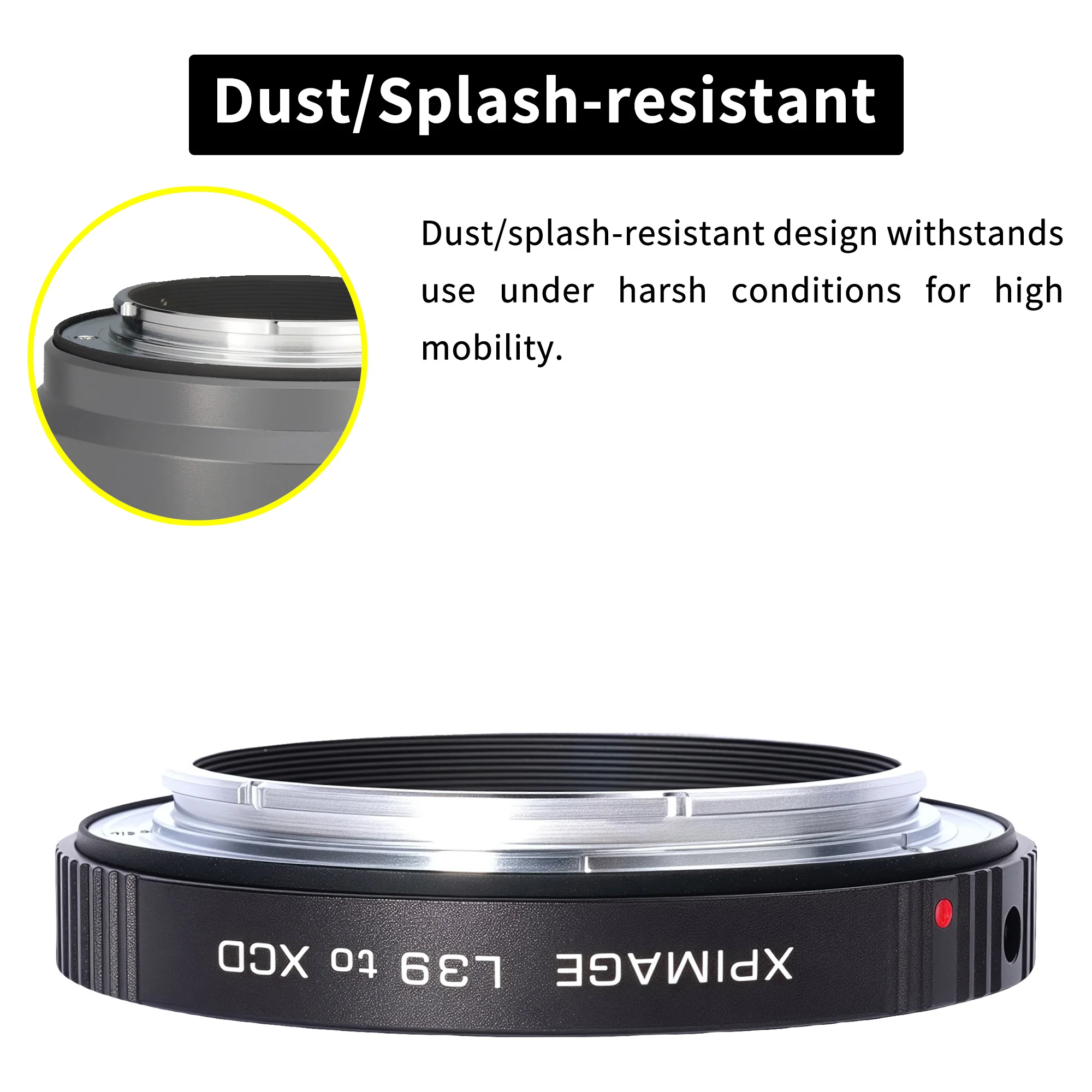 XPIMAGE Lens Mount Adapter Ring Compatible with Leica L39 LTM Thread Lens to Hasselblad X System XCD