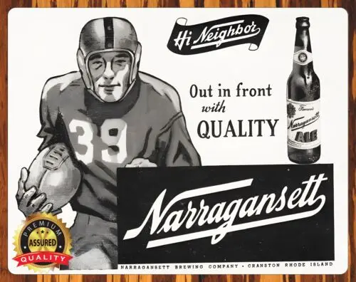 Narragansett Beer - Hi Neighbor 1946 - Metal Sign