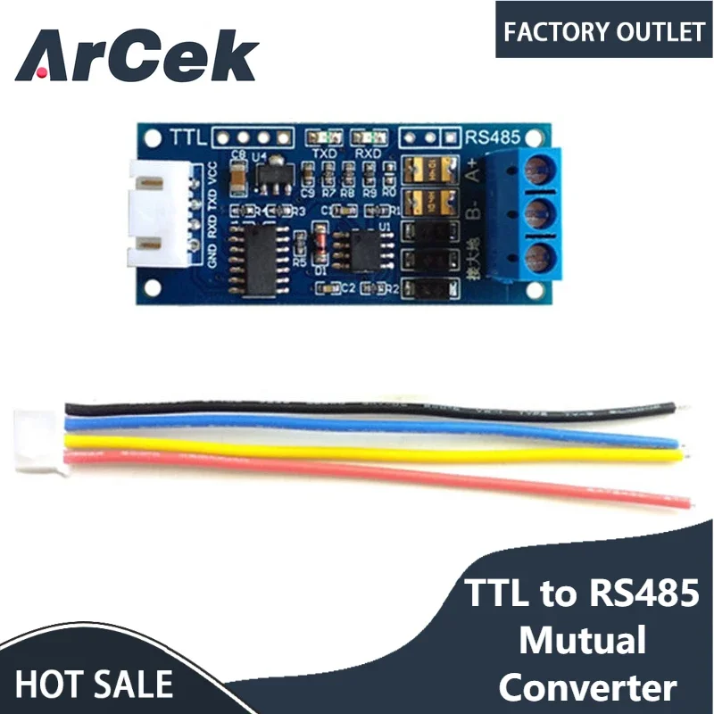 

TTL to RS485 Mutual Converter 3.3V/5V Hardware Automatic Flow Direction Control Converter Module Microcomputer for Arduino AVR