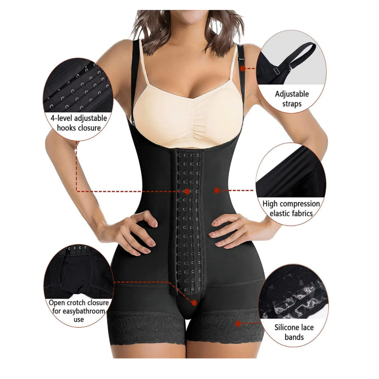 Women Tummy Control Body Slimming Postpartum Girdles Push Up Shaperwear Butt Lifter Bodysuits A Comfy Shaping Jumpsuit Shaper - Image 2