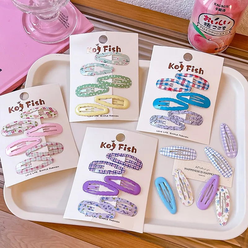 3 Teile/satz Neue Kinder Schöne Erdbeere Ornament Haar Clips Baby Mädchen Plaid Rechteck Barrettes Haarnadeln Kinder Haar Zubehör – Detail 7