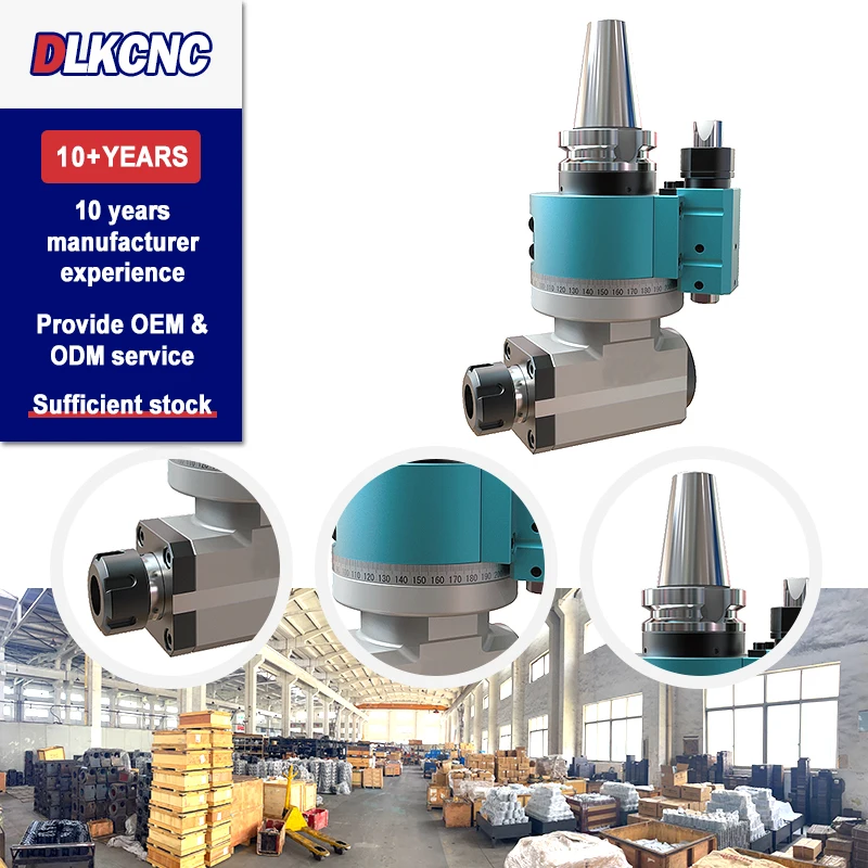 Machine Tool Accessories AG90 ER25 BT30 BT40 BT50 HSK CAT Cnc 90 Degree CNC Right Angle Head For CNC
