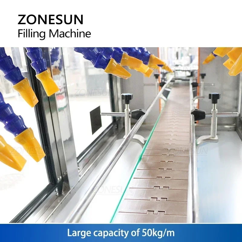 ZONESUN مجفف الزجاجات الأوتوماتيكي ارتفاع ضغط الهواء الساخن تهب آلة تجفيف المشروبات معدات خط إنتاج ZS-BDM4000