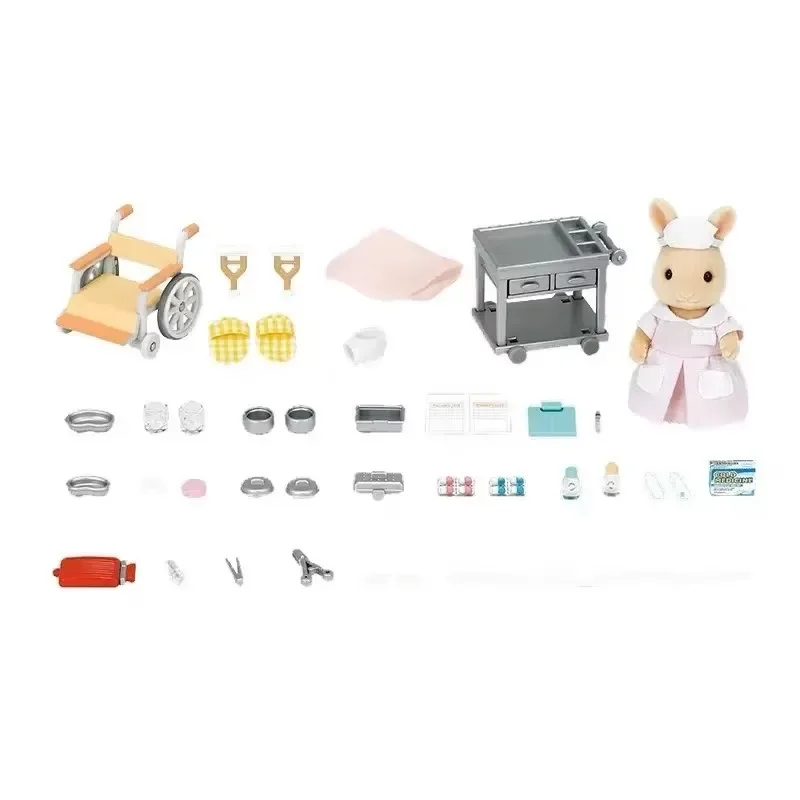 Sac à Aveugles de la Forêt des Familles Sylvaniennes, Poupée, Vêtements, Villa, Capsule, Jouet, Meubles, Ternurines, Costume d'Infirmière Authentique