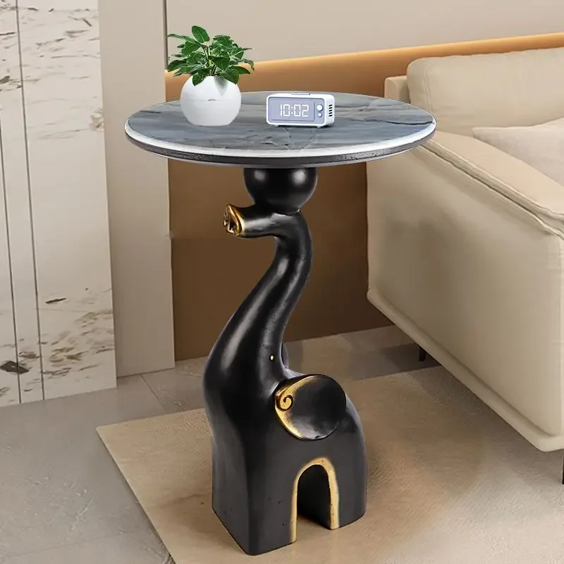 Elephant Sofa Side Ornaments Living Room Home Side Cabinet Home Decoration Light Luxury Simple Corner Mesa Creative Coffee Table