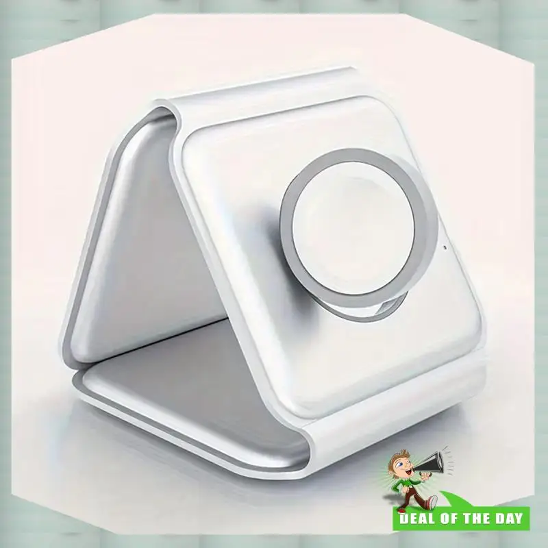 24-Hour Delivery Magnetic Wireless Charging Dock Station 3 In 1 Foldable Stand For Iphone 15 14 13  Watch  Fast Char