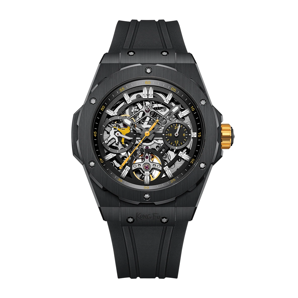 WM Watch Men Automatic Mechanical Skeleton Watch Collaboration Series LimitedEdition 80 Hours Power Reserve Welly Merck WM128