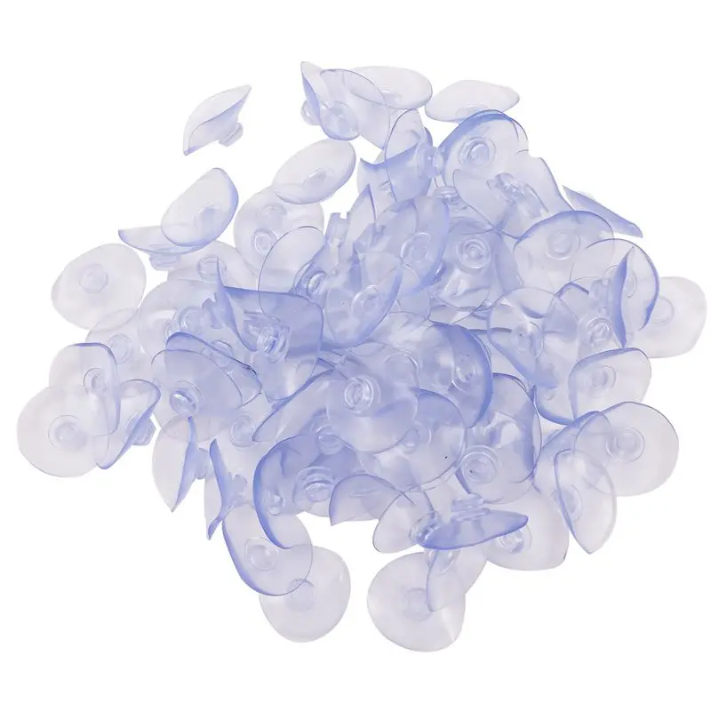 A95I 1000Pcs 40mm Clear PVC Suction Cup Sucker Mushroom Head, 14mm Head, for Glass & Tile Seamless Hold