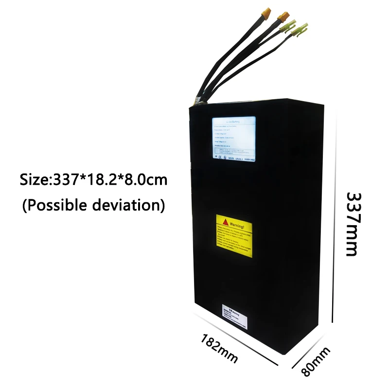 

60V 33.6Ah 18650 Li-ion Rechargeable Battery Pack for Electric Bicycle Moped Balancing Scooter