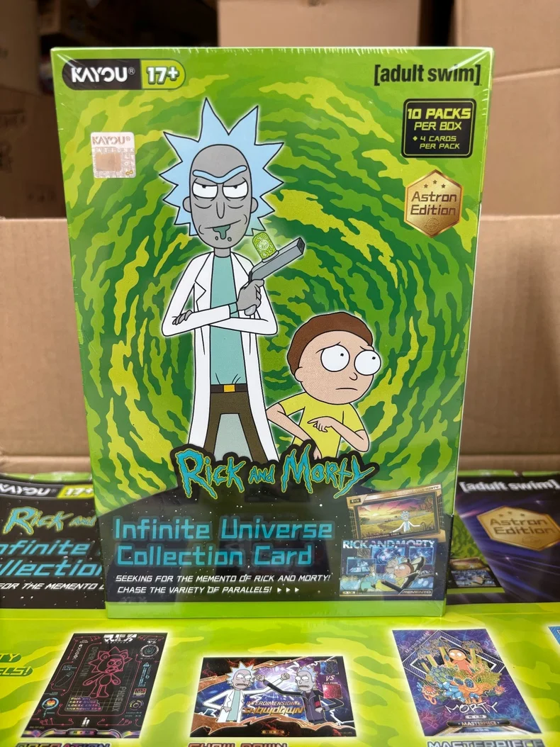 Cartes à collectionner officielles Kayou Rick et Morty, pack univers infini étoilé, première édition, cartes de collection limitées, cadeau