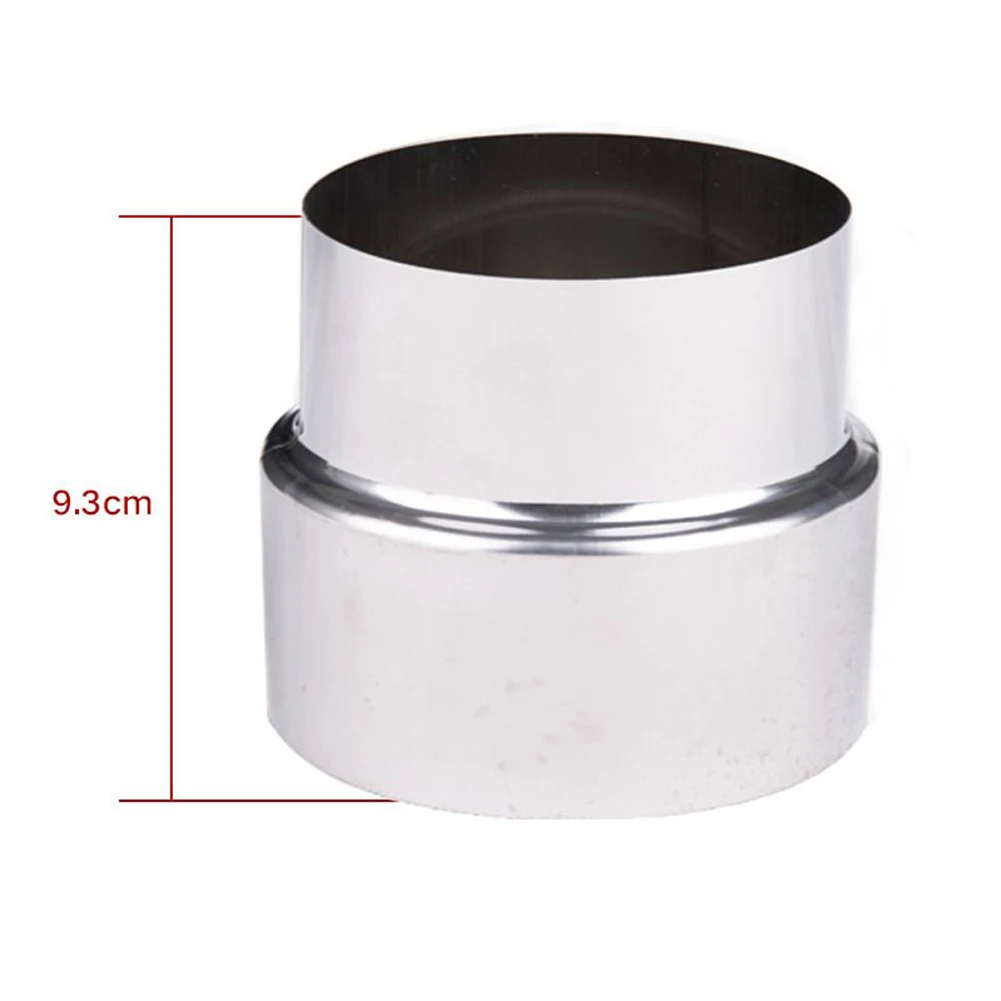 Redutor de forro de combustão de aço inoxidável para conexões de forro de chaminé, conector de tubulação, adaptador de chaminé, tubo de fogão, vários modelos