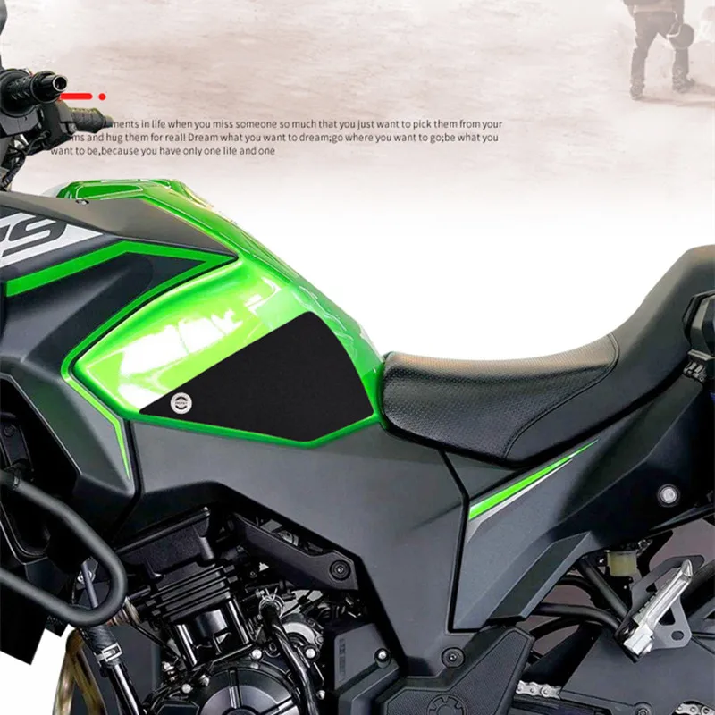 

Motorcycle Tank Pad Sticker For KAWASAKI Versys 300 Rubber Pad Protector Case Graphics Kit