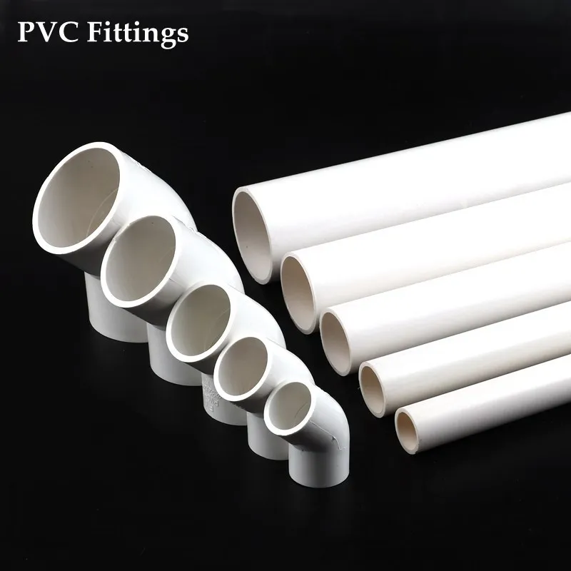 White 20~75mm PVC Pipe Elbow Connector 45 Degree PVC Elbow Joint Fittings Garden Water Connectors Aquarium Tube Joint Adapter