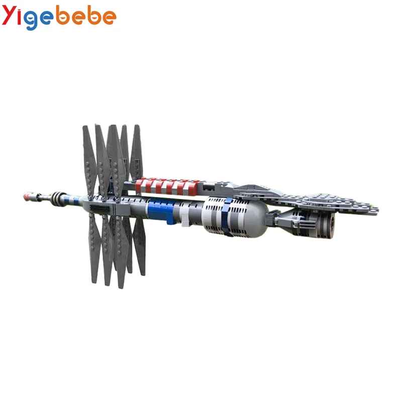 Yigebebe Movie Babylon 5 Space Station Spaceship 356PCS Bricks MOC Model Building Blocks Toys for Children DIY Toy Kids Gifts