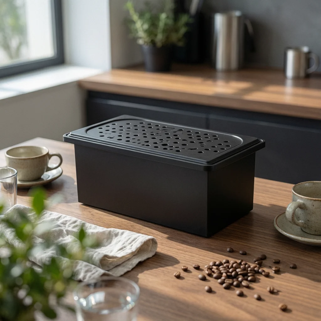 Rectangular Bar Counter Cup Washer Easy to Clean Sink Mounted Glass Rinser Perforated Countertop Cup Washer