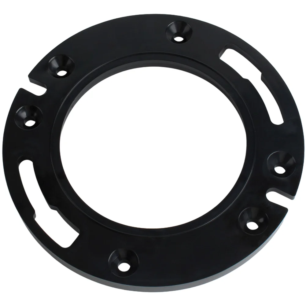 Flat ABS Toilet Flange with Butter Wax Ring Sealing Ring Bolts and Mounting Screws for Stable Toilet Installation