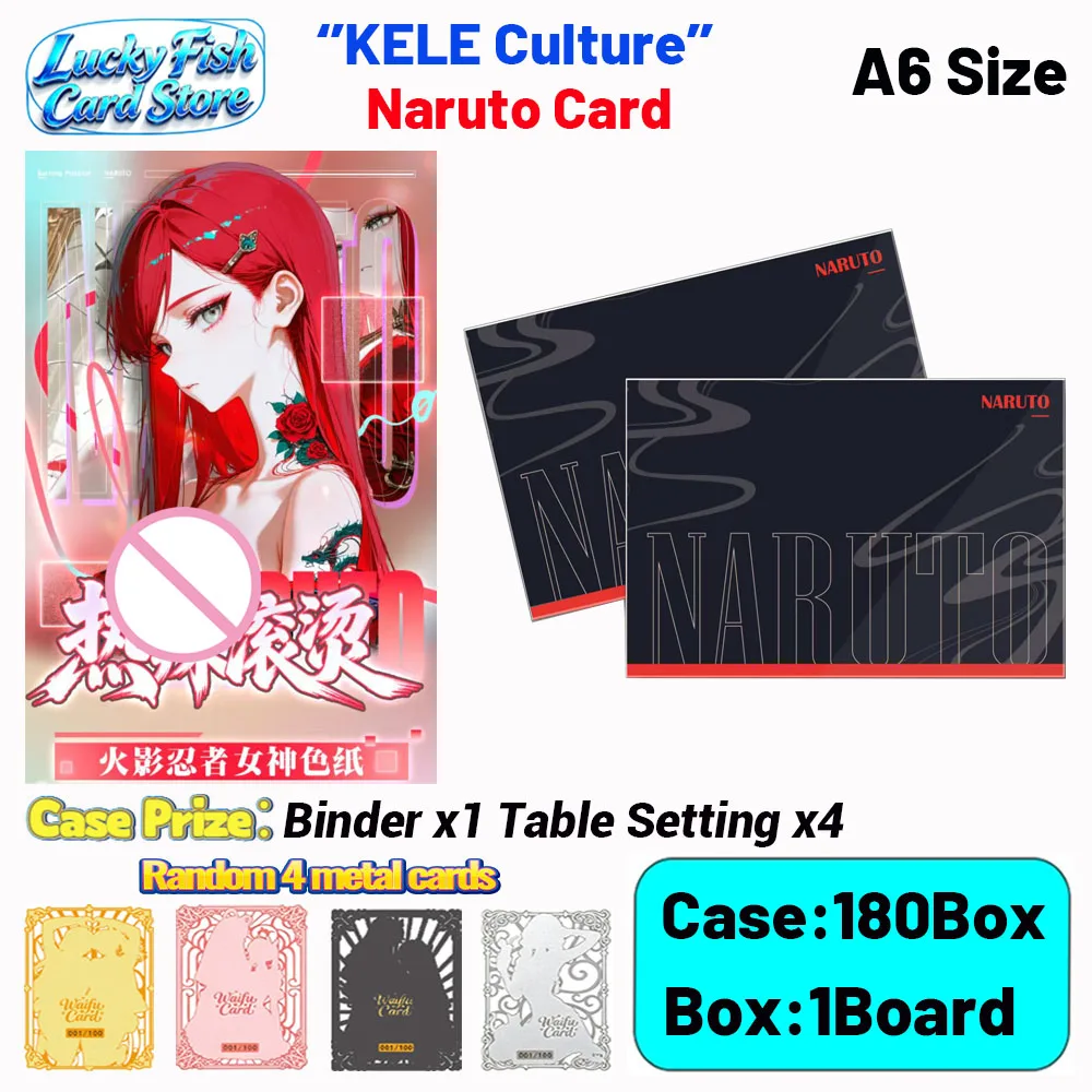 Venta al por mayor 2026 Nuevo KeLe Culture Naruto Tarjeta de Anime Tamaño A6 con Base Acrílica y Papel de Color, Regalos para Aficionados